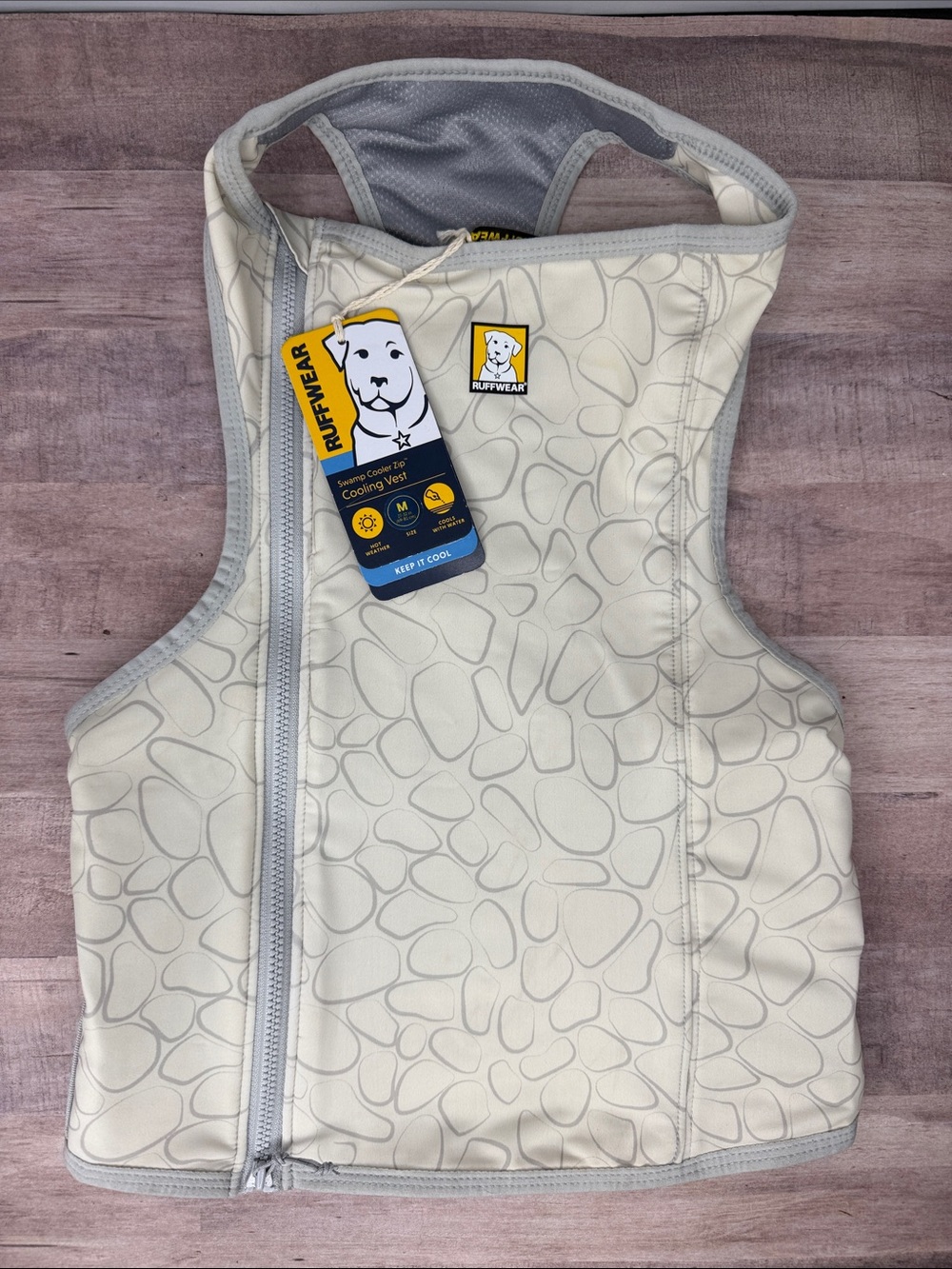 Ruffwear Swamp Cooler Zip- Cooling Dog Vest - M- Graphite Gray - NWT